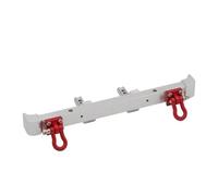 Bumper Parts For MN128 1/12 RC Car Metal Front Bumper Anti-collision Belt Winch Installation Hole Upgrade Parts Accessories Repair(Silver,Rear)