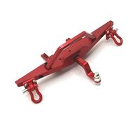 Bumper Parts For MN128 MN86 G500 1/12 RC Car Metal Front And Rear Bumper With Tow Hook Upgrade Parts Repair Replacement Accessories(Red,Front)