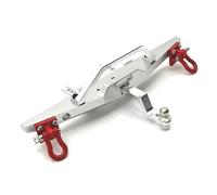 Bumper Parts For MN128 MN86 G500 1/12 RC Car Metal Front And Rear Bumper With Tow Hook Upgrade Parts Repair Replacement Accessories(Silver,Front)