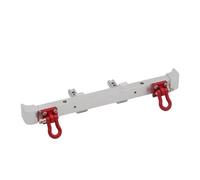 Bumper Parts For MN128 MN86 G500 1/12 RC Car Metal Front And Rear Bumper With Tow Hook Upgrade Parts Repair Replacement Accessories(Silver,Rear)