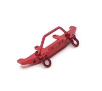 Bumper Parts For WPL C14 C24 1/16 Rc Crawler Car Metal Front Bumper Truck Model For Buggy Upgrade Parts Repair Replacement(Red)