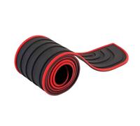 Bumper Protector Strip for Citroen C1 c1 Live/Feel/Millenium/Shine 5-Doors 2005-2022, Car Rear Bumper Protector Strips Rubber Anti-Scratch Accessories,Black-Red-Suv 9cm*104cm