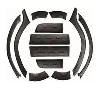 Bumper Splitter Spoiler For D&acia For Duster 2010-2022 12pcs Set Wheel Arches And Moldings ABS Plastic Protection Trim Covers Front Spoiler(2)