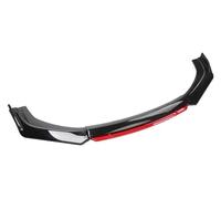 Bumper Splitter Spoiler For IS250 /300/350 Car Front Bumper Lip Body Kit Splitter Spoiler Diffuser Protector Trim Air Dam Blue Tongue(Gloss Black and Red)
