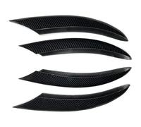Bumper Splitter Spoiler For M&erces For Benz C Class W205 C200 C260 2019-2022 Car Front Fog Lamp Strip Air Intake Grille Slats Trim Cover Spoiler Wing(4pcs Carbon Look)