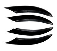 Bumper Splitter Spoiler For M&erces For Benz C Class W205 C200 C260 2019-2022 Car Front Fog Lamp Strip Air Intake Grille Slats Trim Cover Spoiler Wing(4pcs Gloss Black)
