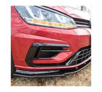 Bumper Splitter Spoiler For VW For G&olf MK7 MK7.5 R For GTI For GTD 2012-2020 CS Style Car Front Bumper Splitter Lip Diffuser Spoiler Guard Body Kit Rear(Gloss Black)
