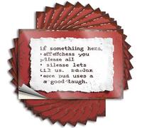 Bumper Sticker Enjoy The Journey: A Lighthearted Reminder to Laugh! Stickers 10Pcs Toolbox Stickers Hardhat Stickers and Decals(12X18CM)