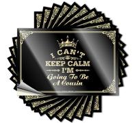Bumper Sticker I Can't Keep Calm I'm Going to Be A Cousin Stickers Car Sticker Pack Warning Signs for Bedroom(6X9CM)