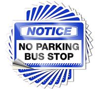 Bumper Sticker Notice No Parking Bus Stop Stickers 10 Pcs Car Stickers for Men Sticker Box(6X9CM)