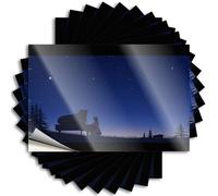 Bumper Stickers A Silhouette of A Person Playing A Grand Piano Under A Starry Night Sky Sticker 10Pcs Prank Stickers Funny Car Stickers(8X12CM)