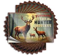 Bumper Stickers Alaska'S Wild Adventure: Chumavik Son Hunter's Elk Expedition Stickers 10Pcs Men Cave Decor Men Decor(8X12CM)