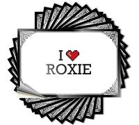 Bumper Stickers I Love Roxie Stickers Bar Accessories for Man Cave Funny Man Cave Signs(6X9CM)