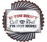 Bumper Stickers If You Didn't Call First I'm Not Home Funny Sticker 10 Pcs Man Cave Decor and Accessories Cars Stickers(8X12CM)