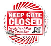Bumper Stickers Keep Gate Closed No Matter What The Duck Say Funny Sticker 10 Pcs Funny Car Sticker Bumper Sticker(12X18CM)