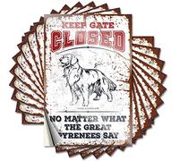 Bumper Stickers Keep Gate Closed No Matter What The Great Pyrenees Say Funny Sticker 10 Pcs Car Stickers Funny Bumper Stickers for Cars(6X9CM)