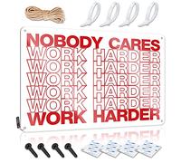 Bumper Stickers Nobody Cares Work Harder Tin Sign Man Cave Sign Decor Funny Bar Signs For Home Bar(20X30CM)