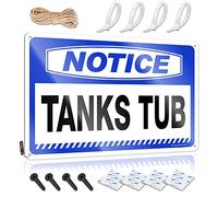 Bumper Stickers Notice Tanks Tub Tin Sign Man Cave Sign Decor Funny Bar Signs For Home Bar(20X30CM)
