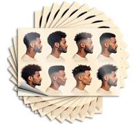 Bumper Stickers Various Men's Hairstyles with Beards. Stickers 10Pcs Funny Stickers Man Cave Bar(8X12CM)