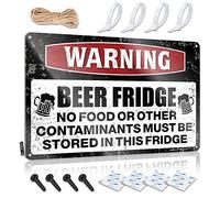 Bumper Stickers Warning Beer Bridge Tin Sign Man Cave Sign Decor Funny Bar Signs For Home Bar(20X30CM)