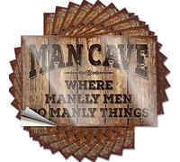 Bumper Stickers Where Manlly Men Do Manly Things Funny Sticker 10 Pcs Funny Bumper Stickers Inappropriate Stickers(8X12CM)