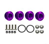 Bumper Support Reinforcement Kit Front Rear Anti-Shake Bar for Cars Motorcycles - ABS Aluminum Alloy for stabilizer Rods Fit Red Blue Black(Purple)