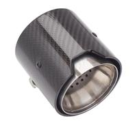 Bumper tailpipes 1 Piece Exhaust Tip 93mm Fit for Modified for M2 for M3 for M4 3 Series 4 Carbon Fiber Car Muffler Pipe Rear muffler tailpipe(IN63mm-OUT 93mm)