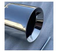 Bumper tailpipes 1PC Universalsmooth Stainlesssteel tail throat large diameter Caraccessori Auto parts modified Mufflertailpipe Tip Tailpipe trim strips(63-115mm)