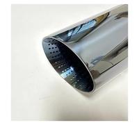 Bumper tailpipes 1pcs exhaust nozzle electroplated black length 120mm large diameter 114mm open car AK muffler Muffler tailpipes(51mm-89mm)