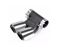 Bumper tailpipes For 987 For Cayman For Boxster Rectangle Exhaust Tip Upgrade in The Double Exit Muffler Tail Pipe Car tailpipes(Triple Silver)