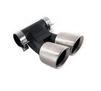 Bumper tailpipes For 987 For Cayman For Boxster Rectangle Exhaust Tip Upgrade in The Double Exit Muffler Tail Pipe Car tailpipes(GTS Silver A)