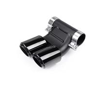 Bumper tailpipes For 987 For Cayman For Boxster Rectangle Exhaust Tip Upgrade in The Double Exit Muffler Tail Pipe Car tailpipes(Triple Black)