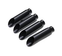Bumper tailpipes For Benz W463 G Class Muffler Tips G Class G500 G55 G63 76mm Exhaust Pipes Tailpipe Nozzle Tips 4PCS/Lot Car tailpipes(Black D)