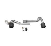 Bumper tailpipes For BMW 3 Series 320i 325i 330i E90 E92 Exhaust MT Bumper Dual Exit Stainless Steel Carbon Fiber Tailpipe Muffler Car tailpipes(Carbon FiberB)