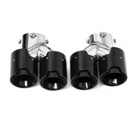Bumper tailpipes For BMW G42 M240i G20 G21 M340i G23 M440i Tailpipe Tips Muffler 2020+1 Pair Quad Carbon Fibre Exhaust Tailpipes Rear muffler tailpipe(Carbon Fiber E)