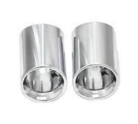 Bumper tailpipes For BMW Z4 G29 Xdrive 20i 30i 2019-2024 Car Muffler Tip Tailpipe Replacement Exhaust Trim Cover 2pcs/lot Black Muffler tailpipes(Silver)