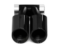 Bumper tailpipes For Cayman For Boxster 987 Muffler Exhaust Stainless Steel Dual Exit Tailpipe Tip Exhaust Header Car tailpipes(Black 12-15)