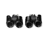Bumper tailpipes For Land For Rover For Defender 2020 2021 L663 P40090 2.0T 110 3.0T Nozzle Dual Exhaust Tips Pipe Muffler Tip Car tailpipes(Black 2.0t)