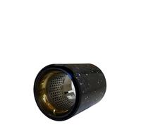 Bumper tailpipes For M2 For M3 For M4 1PCS Carbon Fiber Universal Exhaust Tip Stainless Tail Tips Modify Car Muffler Pipe Decoration Car tailpipes(Silver inlet 70mm)