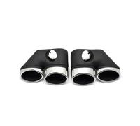 Bumper tailpipes For Mercedes For Benz W220 For S350 S320 S500 Muffler Pipes Tailpipe Nozzle 1 Pair Statinless Steel Car Exhaust Tips Tailpipe trim strips