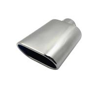 Bumper tailpipes Universal Square Car Exhaust Muffler Tips Adjustable Inlet For 1.5 To 2.25 Inch pipes outlet Stainless Steel Tailpipe Rear muffler tailpipe