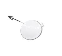 Bumper Tow Hook Cap Auto Front Bumper Towing Hook Cover Lid Tow Hook Eye Hauling Trailer Cap Garnish For VW For Polo 2011-2013 6R0807241A UOEMCRTB(Silver)