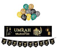 Bumper Umrah Decoration Party Pack Banner Bunting & Balloons