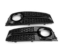 Bumper Upper Grill For A4 B8 2009 2010 2011 Fog Lamp Grill Car Front Bumper Fog Light Grille Grill Cover Trim Lower Grille