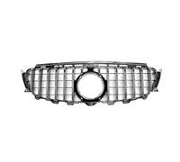 Bumper Upper Grill For Mercedes For Benz E Class W213 E200 E250 E43 2016-2020 Car Front Grill Bumper Grille Hood Mesh Center Grid(Silver)