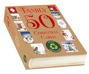Bumper Value Christmas Cards Family Selection 50 Pack 10 Designs (5 of Each) Cute Traditional
