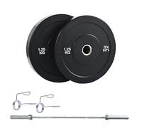 Bumper Weight Plates Pair 1.25kg 5ft Barbell