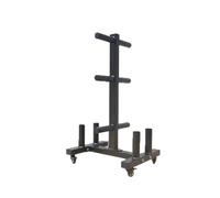 Bumper Weight Rack Tree for Plate, Professional Barbell Storage Organizer/Workout & Lifting Equipment, with Rolling Wheels,