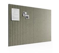 Bumusty Large Cork Board Alternative-48 x 36" Felt Bulletin Board Tiles, with 30 Pushpins, 70 Adhesive Tabs, 12-Pack Slat Wall Paneling, Cork Boards for Office Push Pin Board Felt Board-Earth Brown