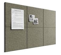Bumusty Large Cork Board Alternative36 x24 Felt Bulletin Board Tiles, with 30 Pushpins, 40 Adhesive Tabs, 6Pack Slat Wall Paneling, Cork Boards for Office Push Pin Board Felt Board-Heavy Brown